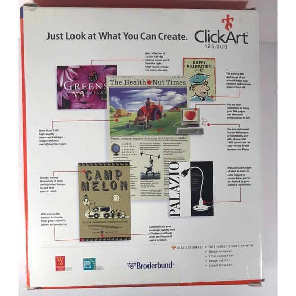 Click Art 125,000 Print Shop Deluxe Images Pak, 2 Users Catalog Guides ,… - Picture 10 of 10